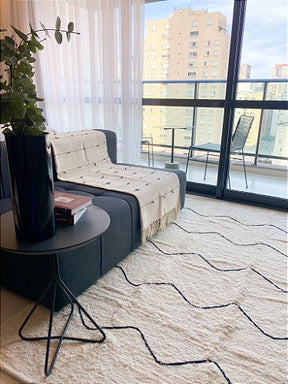 Tapete Ondas de Algodão 2,00x2,00