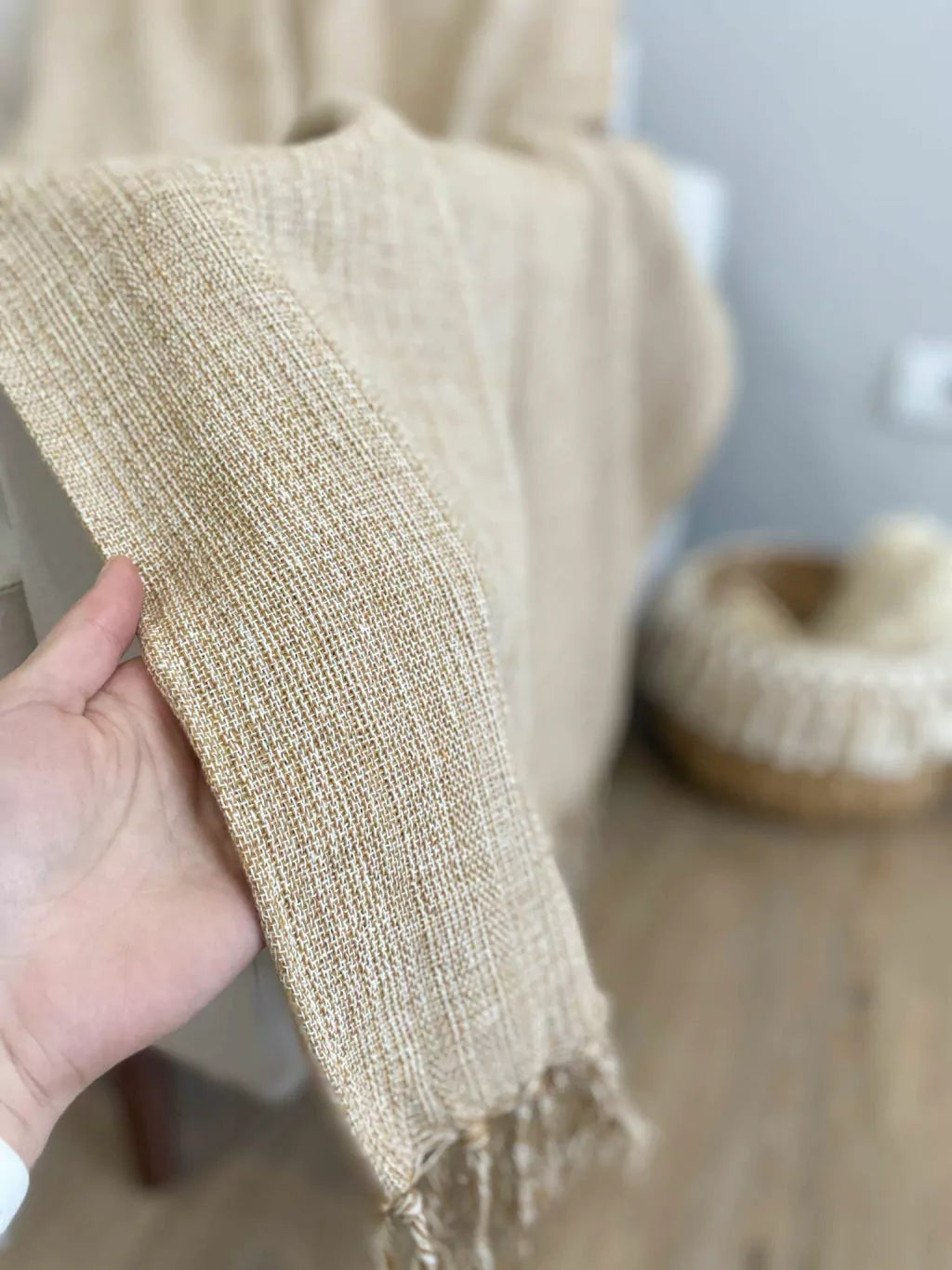 Manta Marrom Barroco 2,40x2,00