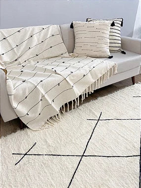 Tapete Bordado Lines Algodao - 2,50x3,50 Especial