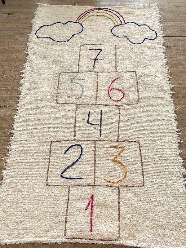 Beira Cama Boho Infantil Amarelinha 1,00x1,50 - Linha Marrom